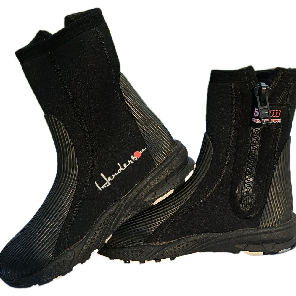 Henderson Diving Boots Black Water Sports Boots 90% Neoprene 10% Nylon  - Size 5